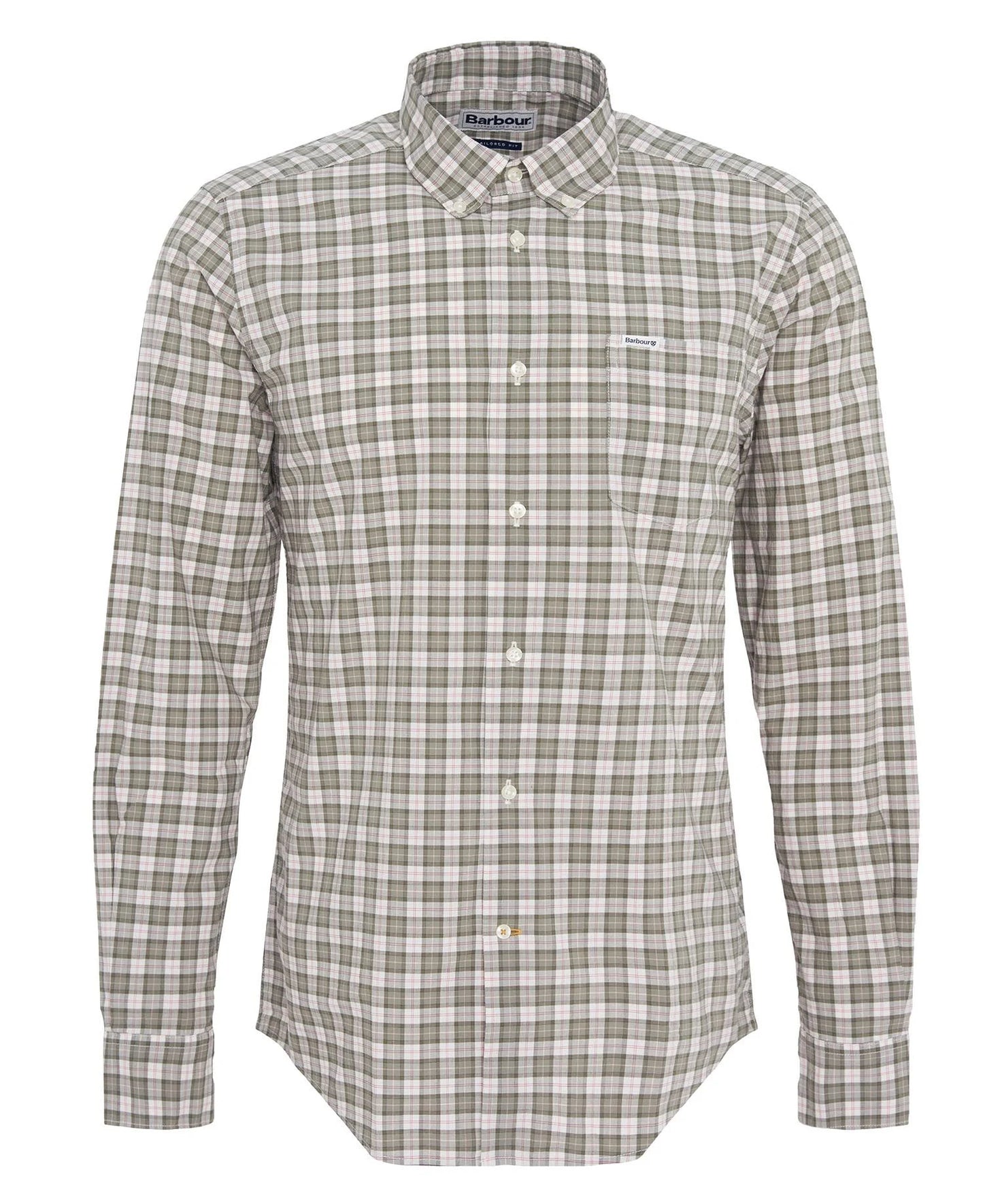 Barbour Lomond Tailored Shirt Glenmore Olive Tartan (Mens)