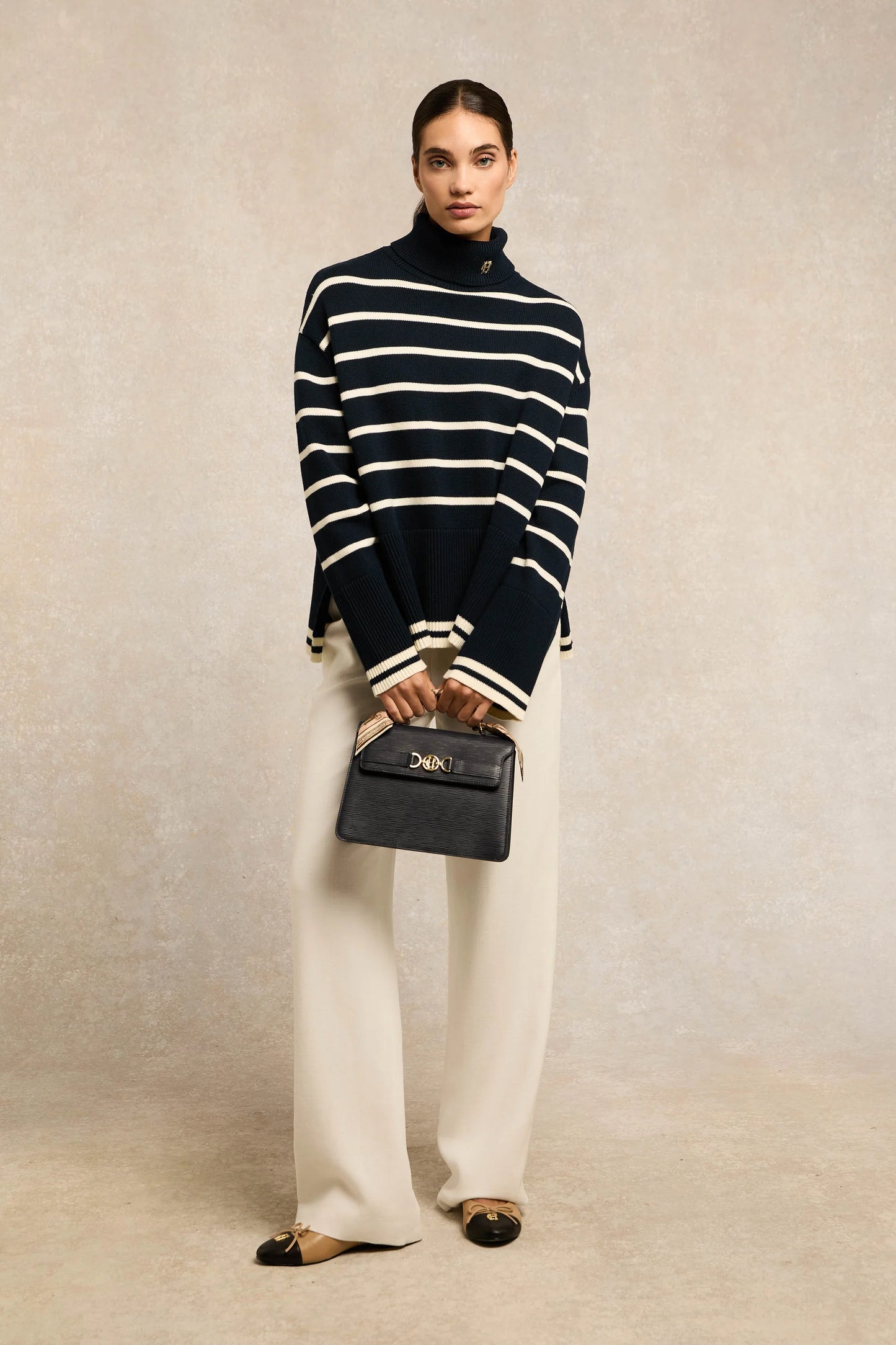 (Holland Cooper) Antonia Roll Neck Knit (Women's)