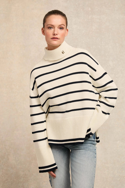 (Holland Cooper) Antonia Roll Neck Knit (Women's)