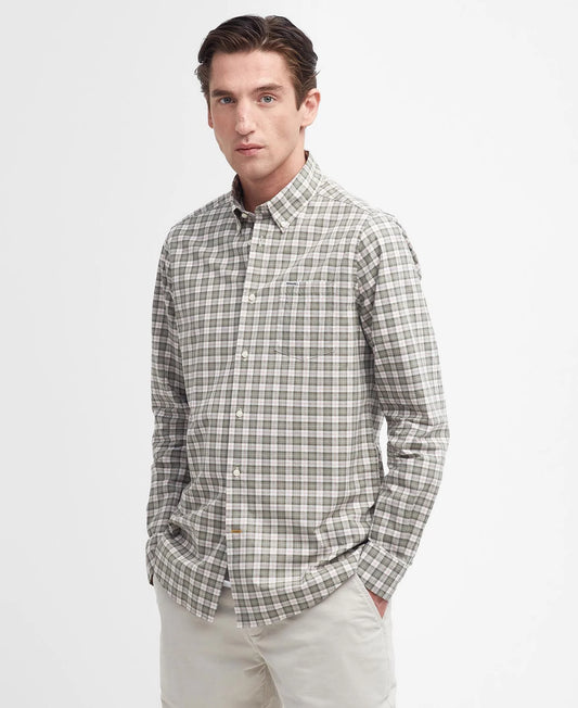 Barbour Lomond Tailored Shirt Glenmore Olive Tartan (Mens)