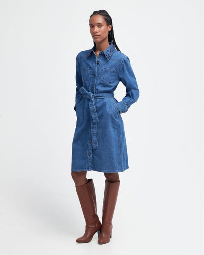Barbour Longfield Dress Authentic Wash (Womens)