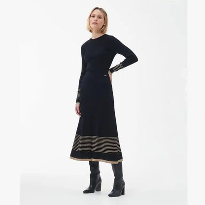 Barbour Marlene Midi Knit Shirt Black (Womens)