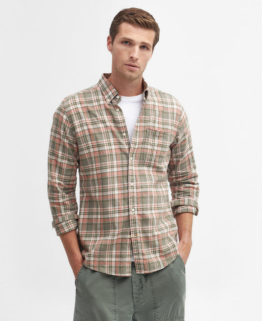 Barbour Mowbray Tailored Shirt Olive (Mens)