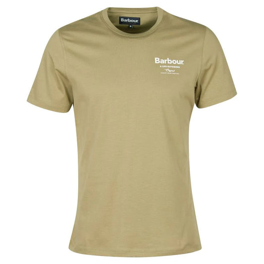 Barbour Satley Graphic Tee Bleached Olive (Mens)