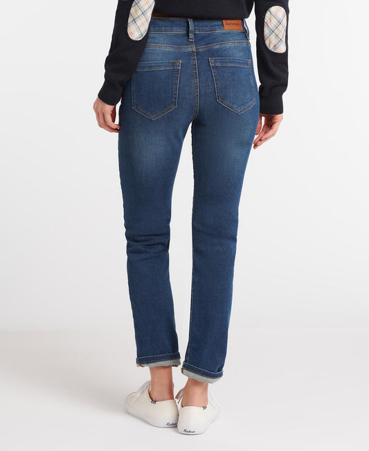 Barbour Essential Slim Jean Worn Blue (Womens)