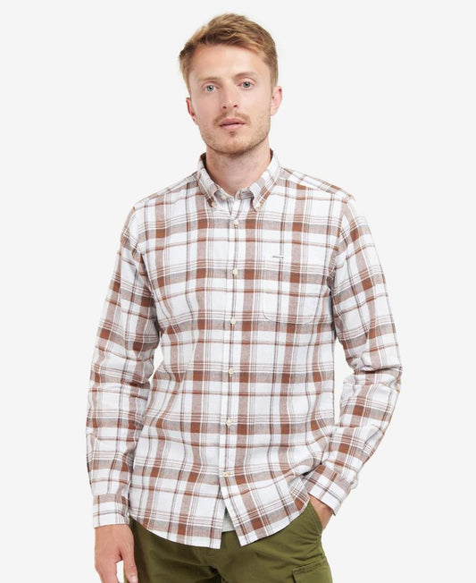 Barbour Ezra Tailored Shirt Rust (Mens)