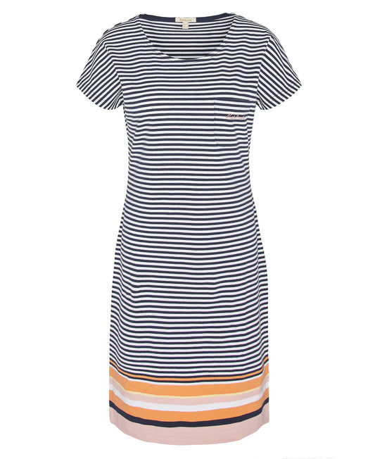 Barbour Harewood Stripe Dress Navy Multistripe (Womens)
