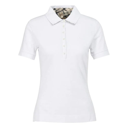 Barbour Portsdown Polo White/ Indigo Tartan (Womens)