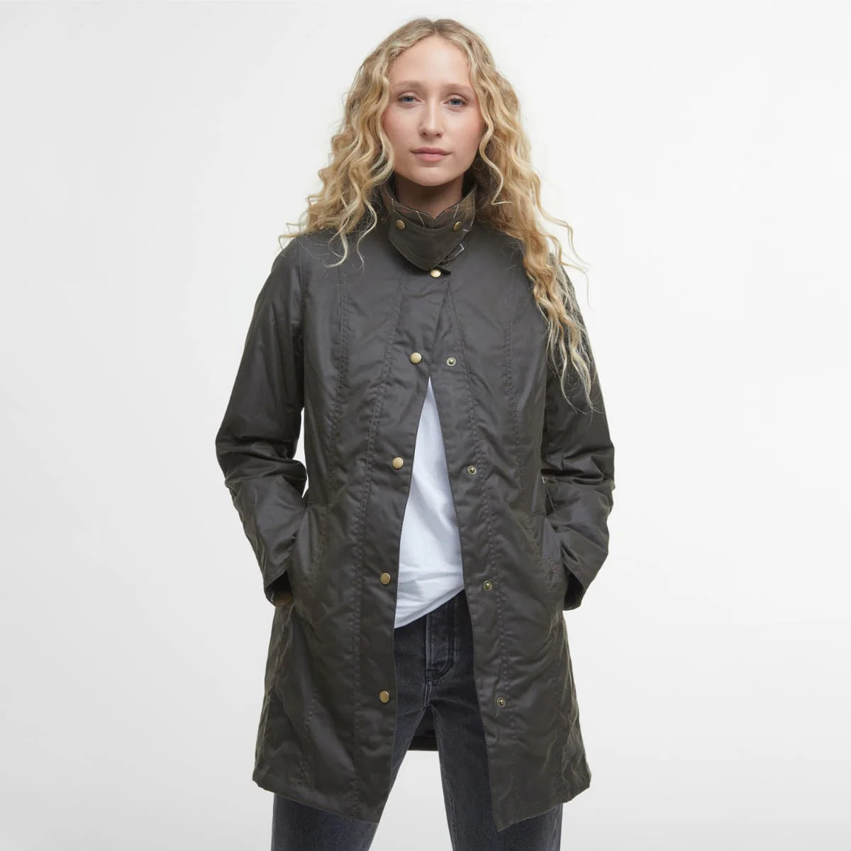 (Barbour) Belsay Waxed Jacket (Women's)