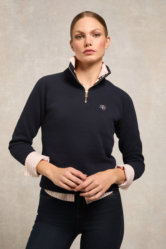 (Holland Cooper) Burford Quarter Zip Neck Jumper (Women's)