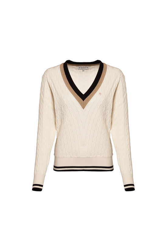 (Holland Cooper) Melissa V Neck Knit (Women's)
