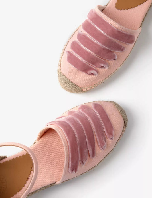 Penelope Chilvers Low Mary Jane Dali Espadrille Tea Rose (Womens)