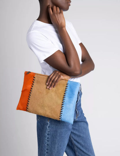 (Penelope Chilvers) Maxi Pony Whipstitch Clutch (Women's)