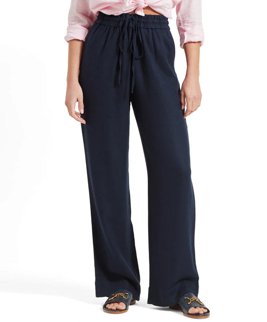 Schoffel Daphne Linen Trousers Navy (Womens)