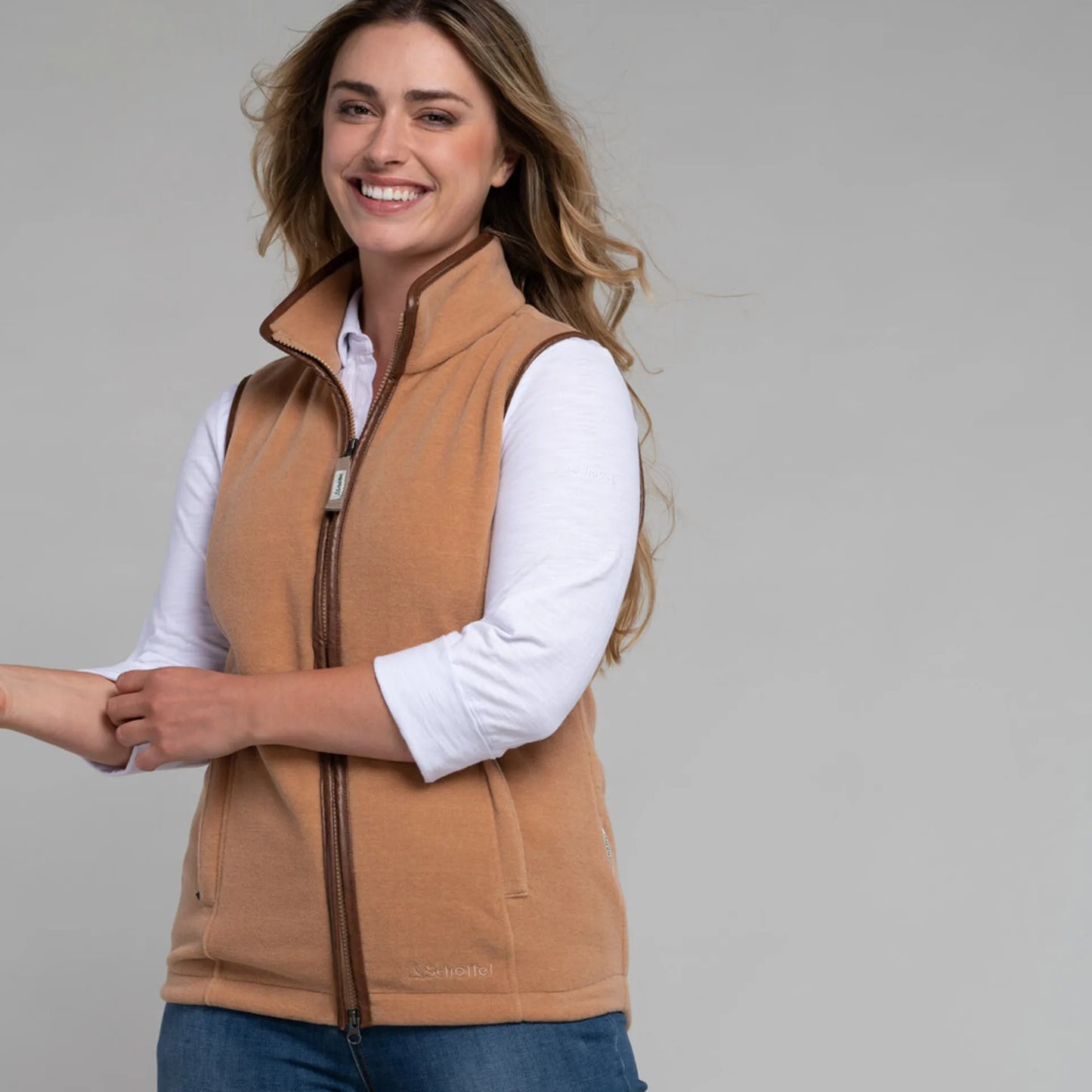 Schoffel Lyndon Fleece Gilet Camel (Womens)