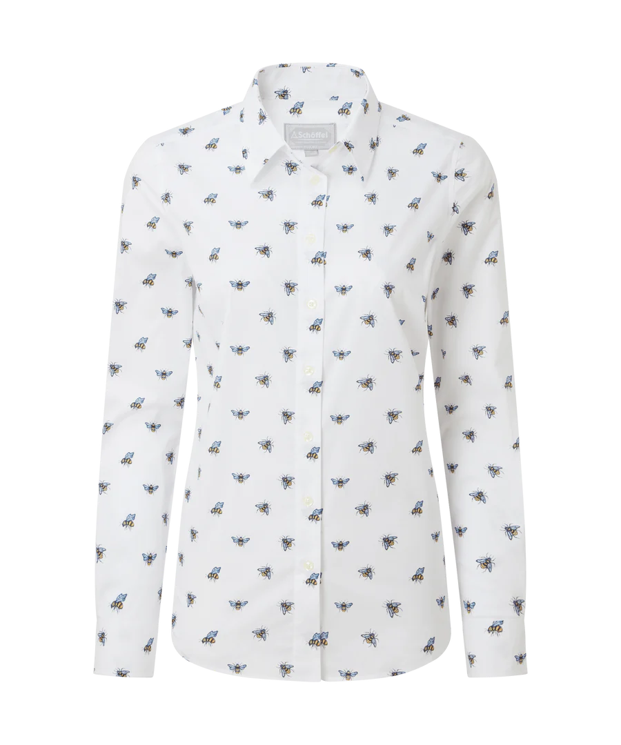 Schoffel Norfolk Shirt Bee Print (Womens)