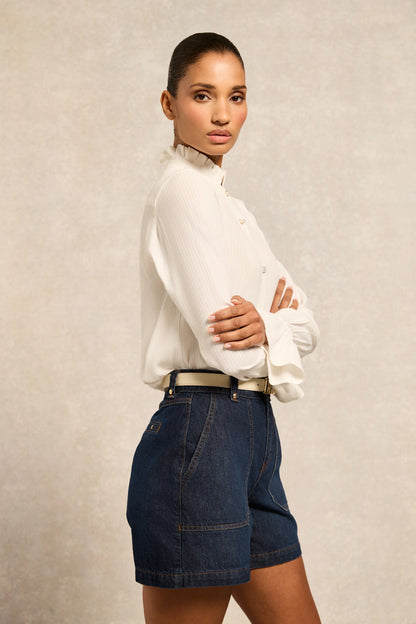 (Holland Cooper) Utility Denim Shorts (Women's)