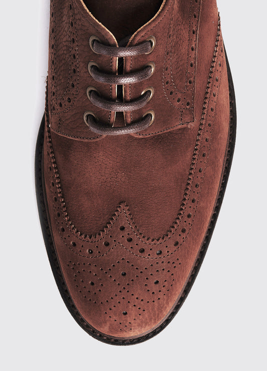 Dubarry Derry Goodyear Brogue Shoes Walnut (Mens)