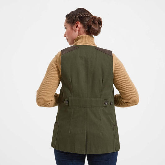 Schoffel All Season Shooting Vest Dark Olive (Womens)