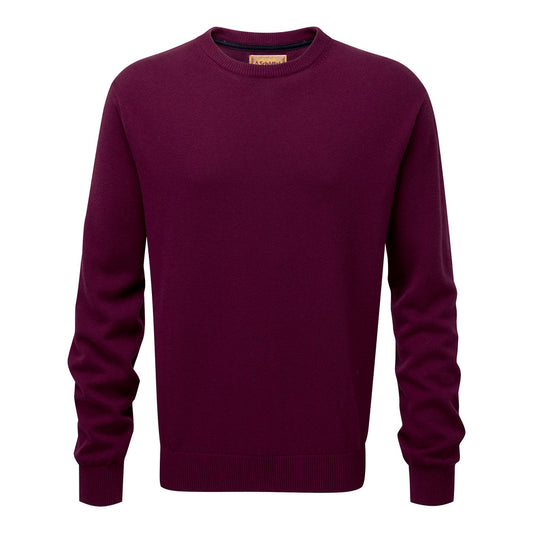 Schoffel Cotton Cashmere V Neck Fig (Mens)
